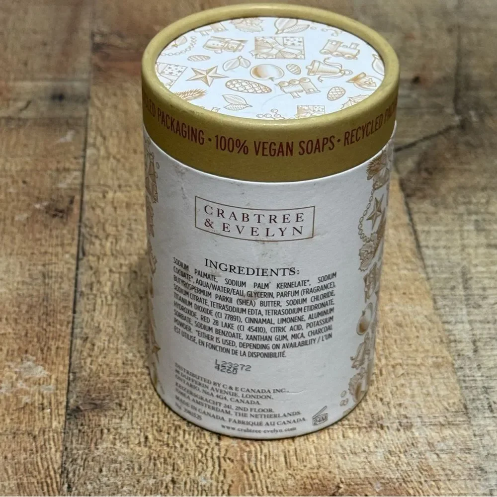 Crabtree & Evelyn Ginger Spice & Everything Nice Triple Milled 2 Bar Soap Round